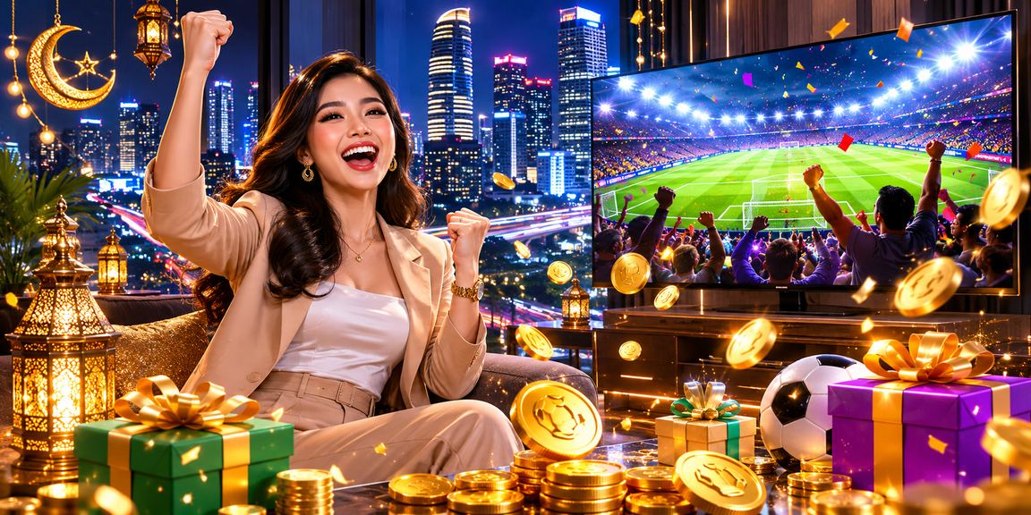 Model muda Indonesia memperlihatkan antarmuka taruhan olahraga di ponsel dengan percaya diri
