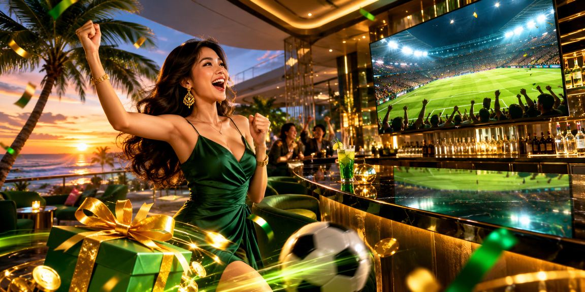 Suasana pantai rekreasi casino dan taruhan olahraga Indonesia