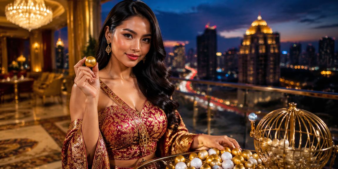 Model muda Indonesia menggunakan aplikasi casino dan taruhan di ponsel